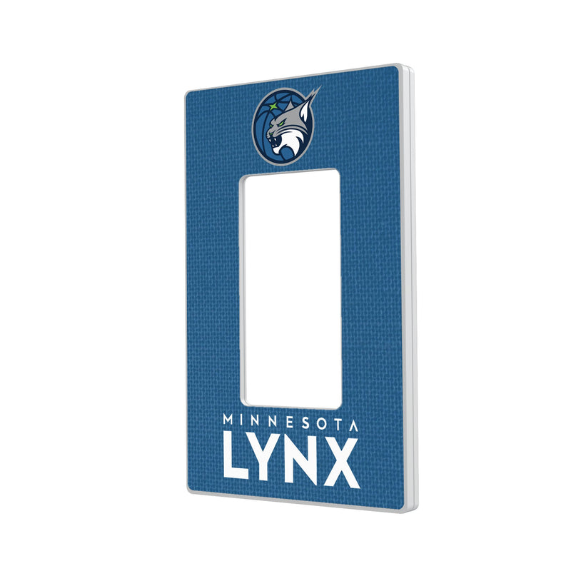 Minnesota Lynx Solid Hidden-Screw Light Switch Plate