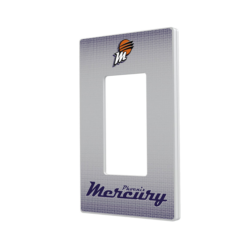 Phoenix Mercury Linen Hidden-Screw Light Switch Plate