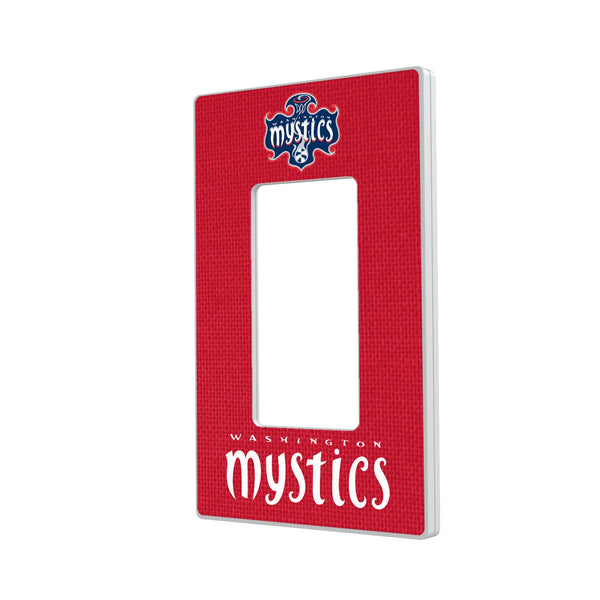 Washington Mystics Solid Hidden-Screw Light Switch Plate