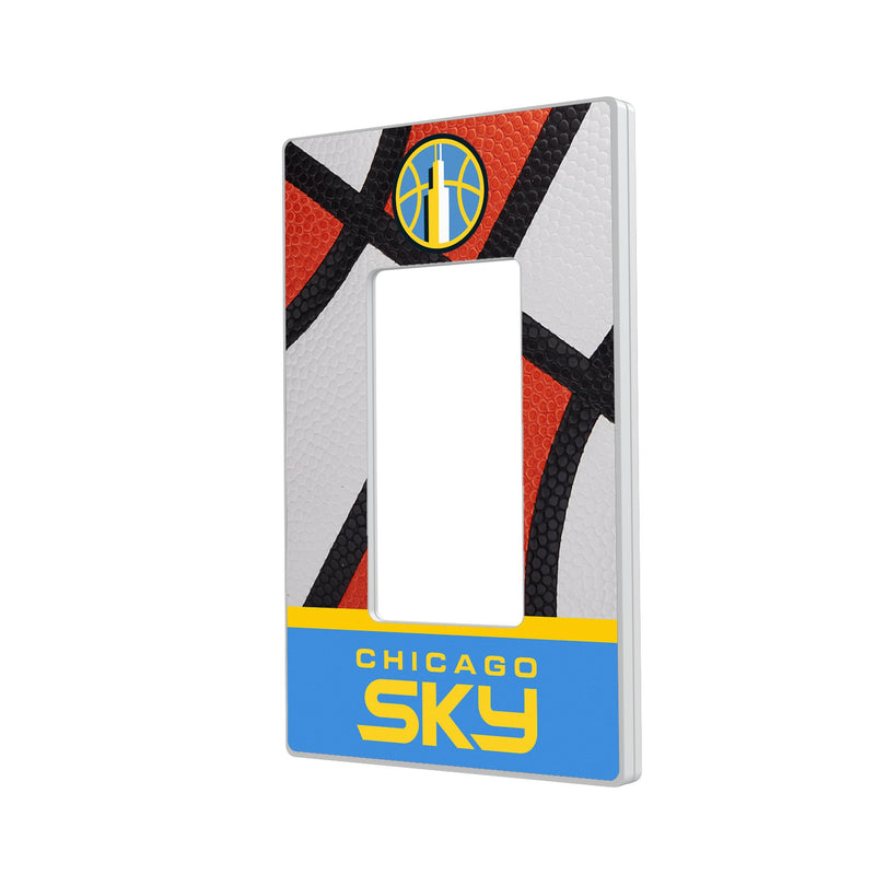 Chicago Sky Basketball Hidden-Screw Light Switch Plate