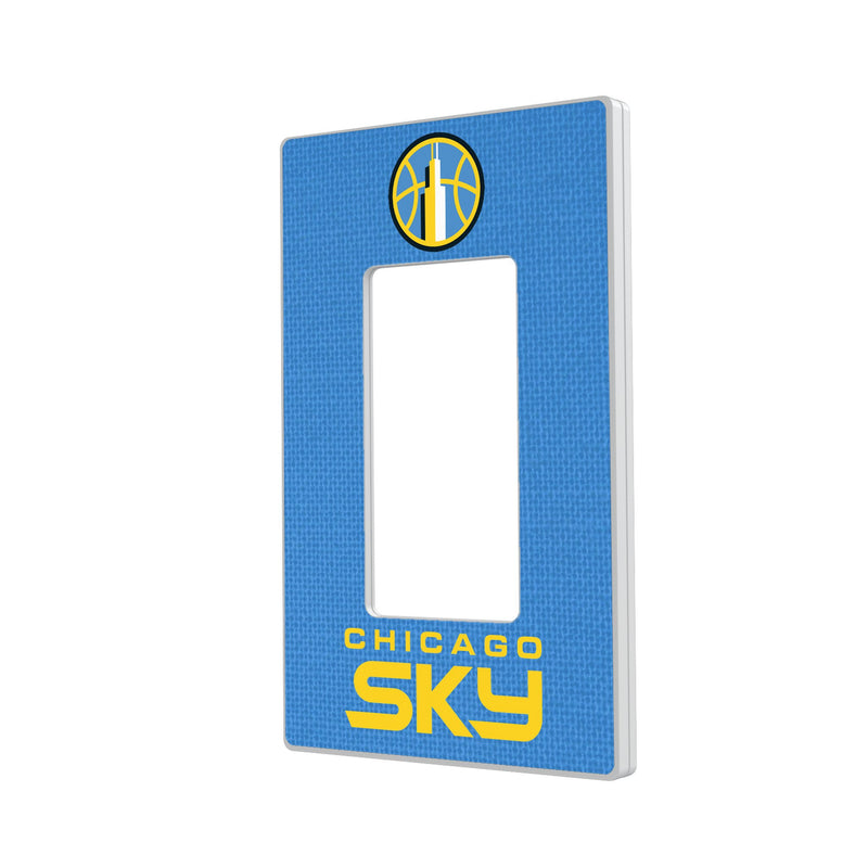 Chicago Sky Solid Hidden-Screw Light Switch Plate