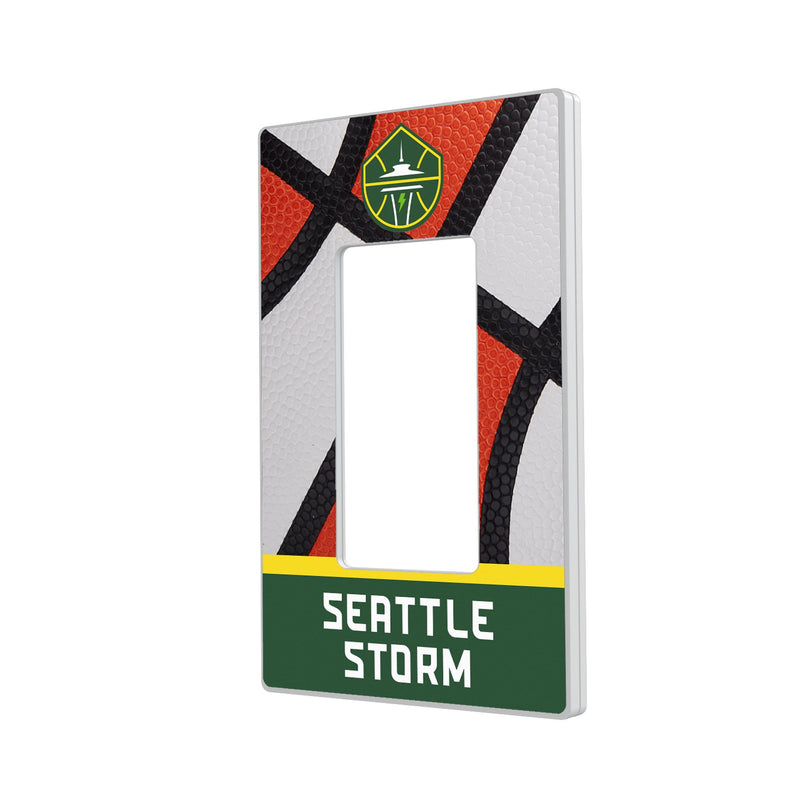 Seattle Storm Basketball Hidden-Screw Light Switch Plate