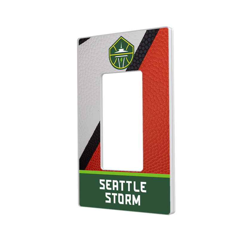 Seattle Storm Basketball Hidden-Screw Light Switch Plate