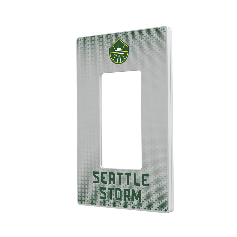 Seattle Storm Linen Hidden-Screw Light Switch Plate