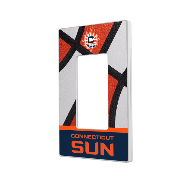 Connecticut Sun Basketball Hidden-Screw Light Switch Plate