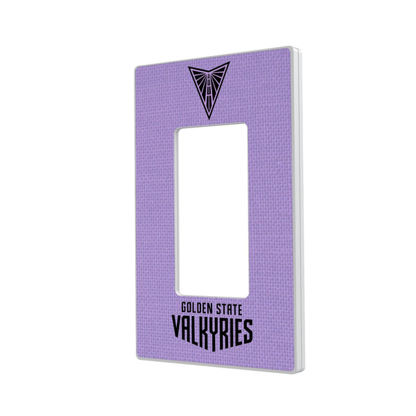 Golden State Valkyries Solid Hidden-Screw Light Switch Plate