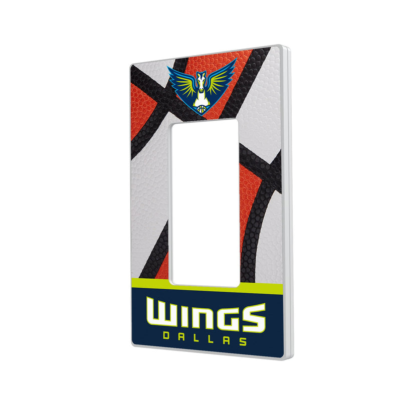 Dallas Wings Basketball Hidden-Screw Light Switch Plate