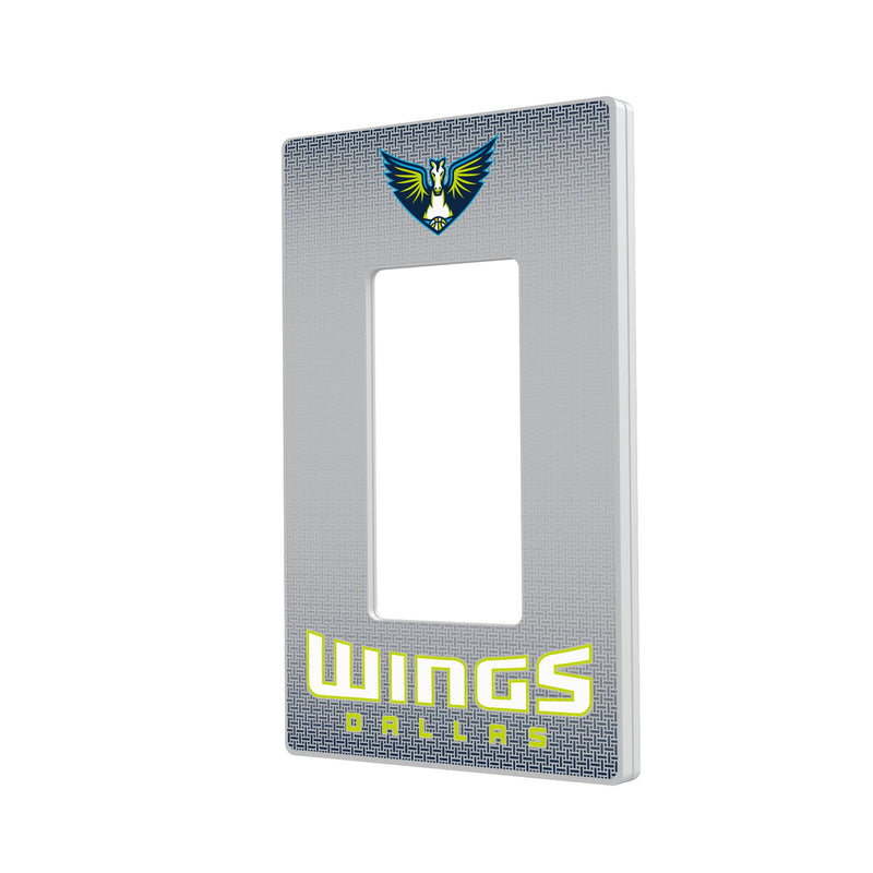 Dallas Wings Linen Hidden-Screw Light Switch Plate