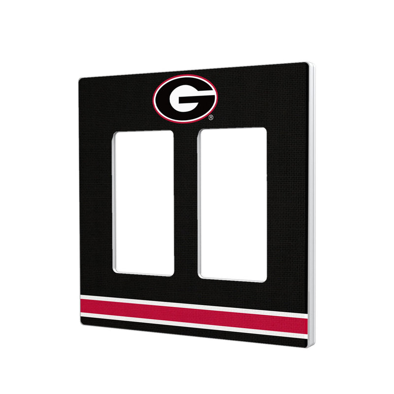 University of Georgia Bulldogs Stripe Hidden-Screw Light Switch Plate