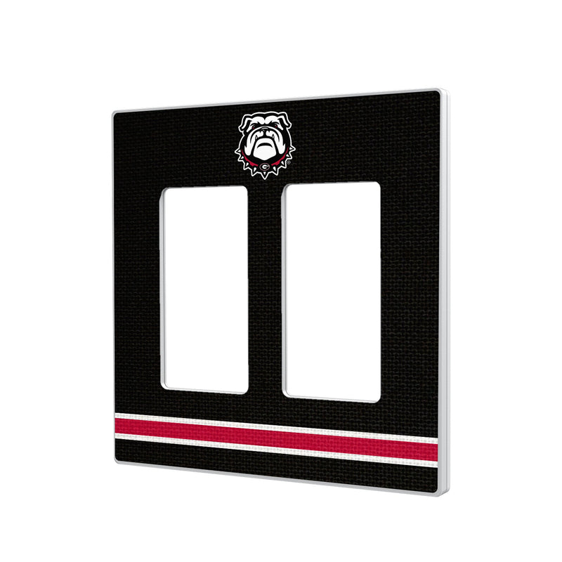 University of Georgia Bulldogs Uga Stripe Hidden-Screw Light Switch Plate