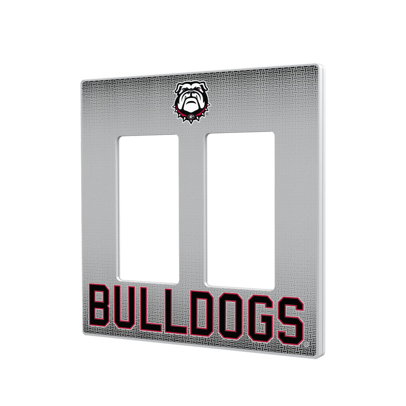 University of Georgia Bulldogs Uga Linen Hidden-Screw Light Switch Plate