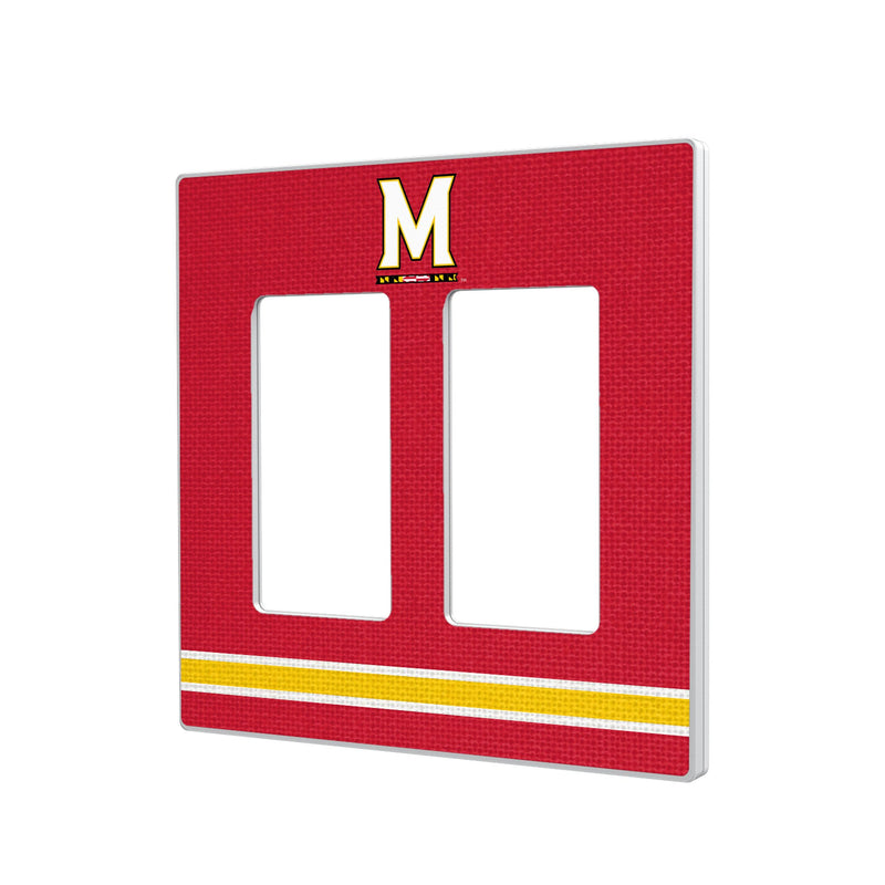 University of Maryland Terrapins Stripe Hidden-Screw Light Switch Plate