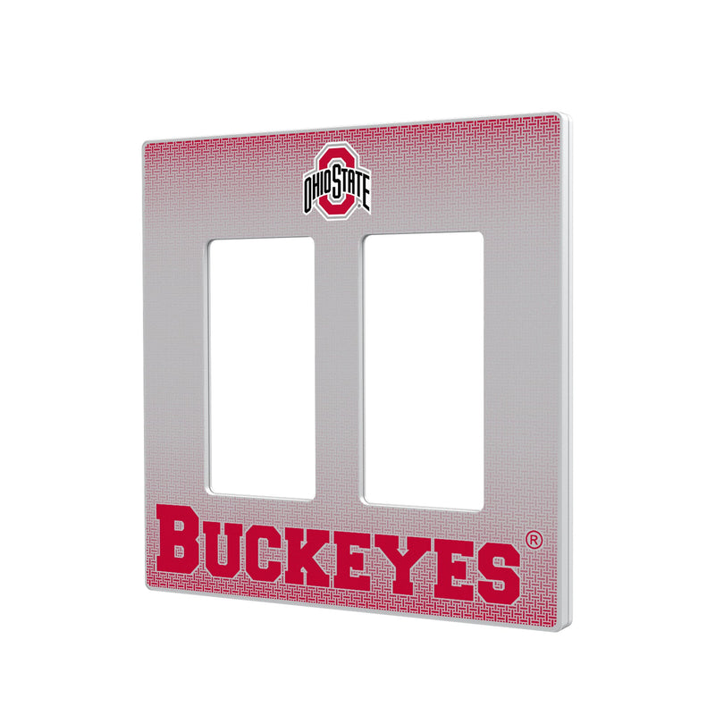 Ohio State Buckeyes Linen Hidden-Screw Light Switch Plate