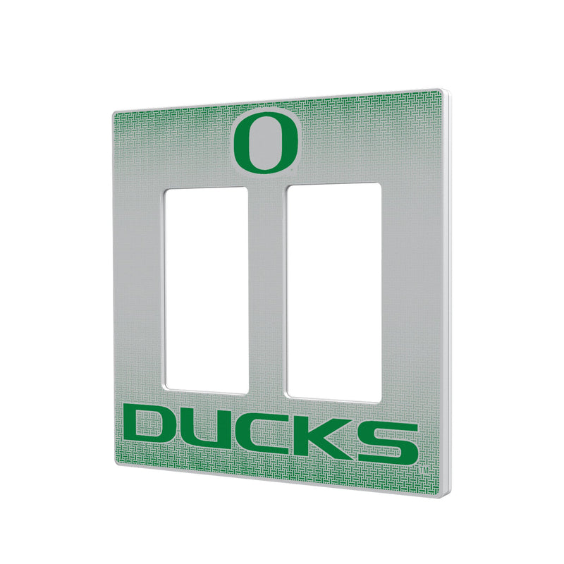 Oregon Ducks Linen Hidden-Screw Light Switch Plate