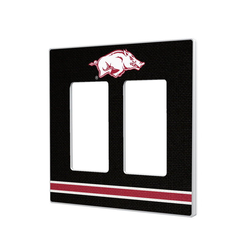 University of Arkansas Fayetteville Razorbacks Stripe Hidden-Screw Light Switch Plate