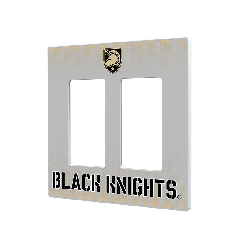 Army Academy Black Knights Linen Hidden-Screw Light Switch Plate