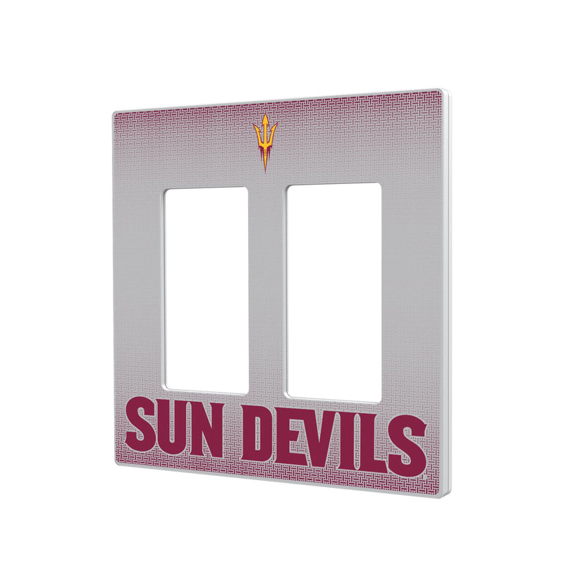 Arizona State University Sun Devils Linen Hidden-Screw Light Switch Plate