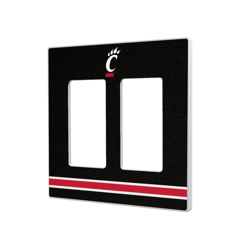 University of Cincinnati Bearcats Stripe Hidden-Screw Light Switch Plate