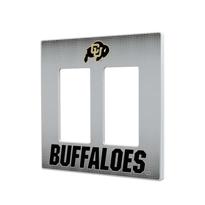 Colorado Buffaloes Linen Hidden-Screw Light Switch Plate