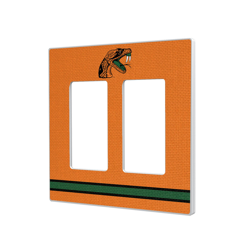 Florida A&M University Rattlers Stripe Hidden-Screw Light Switch Plate