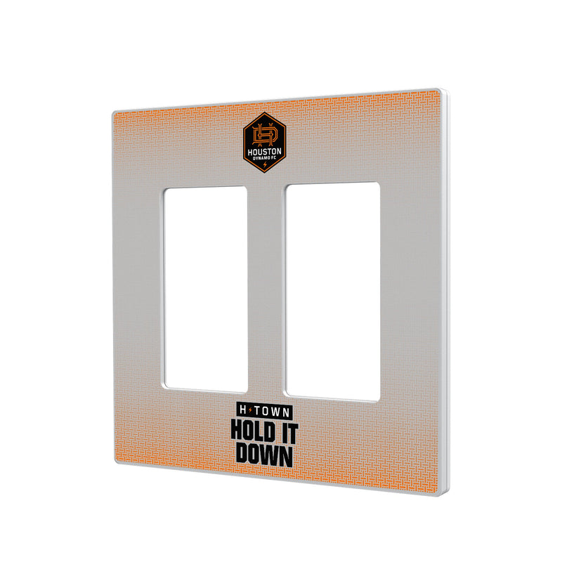 Houston Dynamo  Linen Hidden-Screw Light Switch Plate