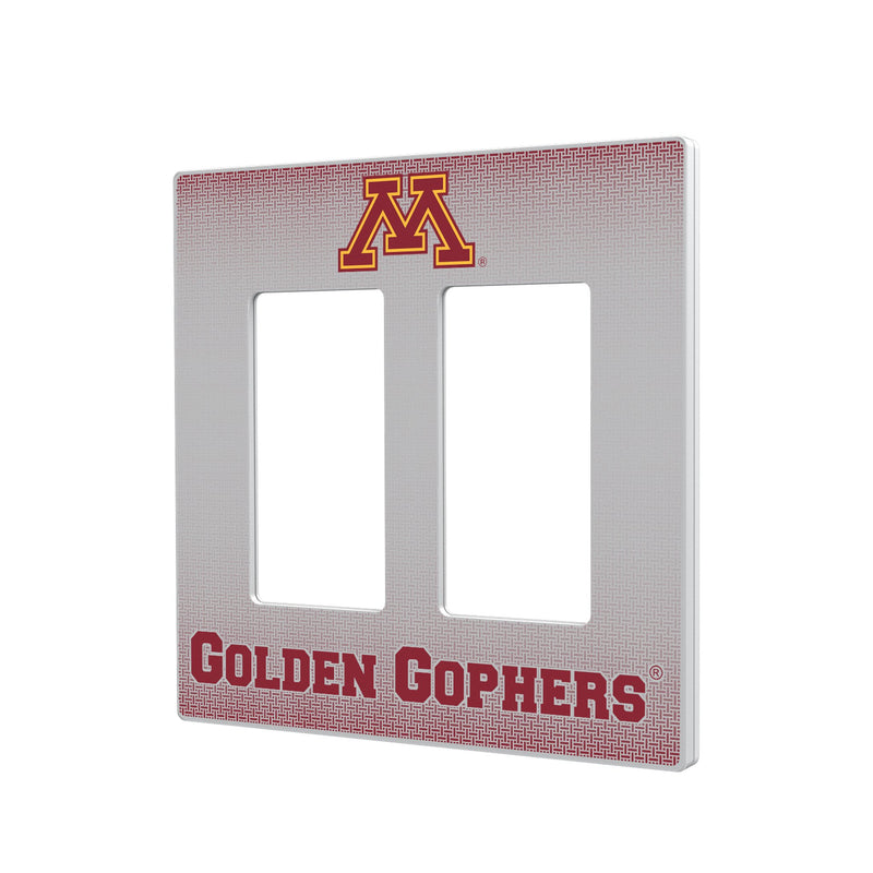 Minnesota Golden Gophers Linen Hidden-Screw Light Switch Plate