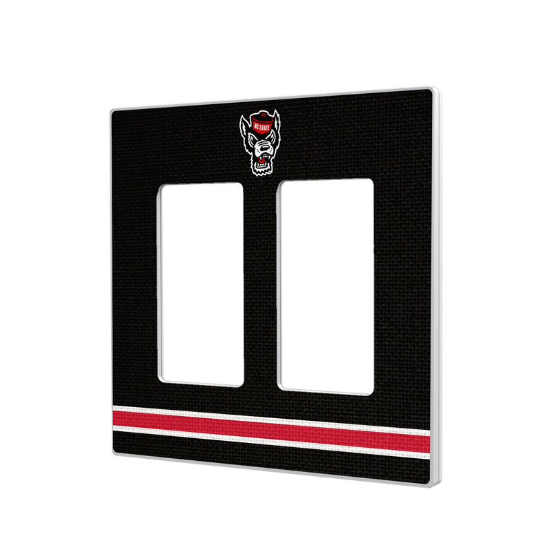 North Carolina State University Wolfpack Stripe Hidden-Screw Light Switch Plate