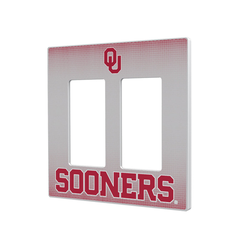 Oklahoma Sooners Linen Hidden-Screw Light Switch Plate