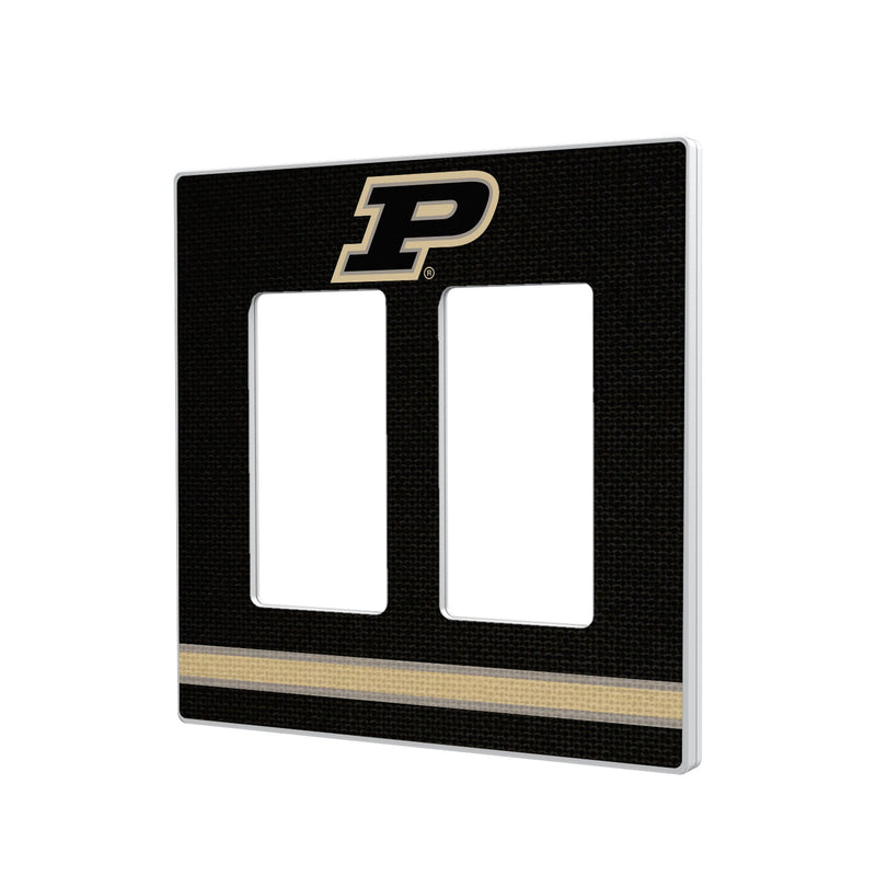 Purdue University Boilermakers Stripe Hidden-Screw Light Switch Plate