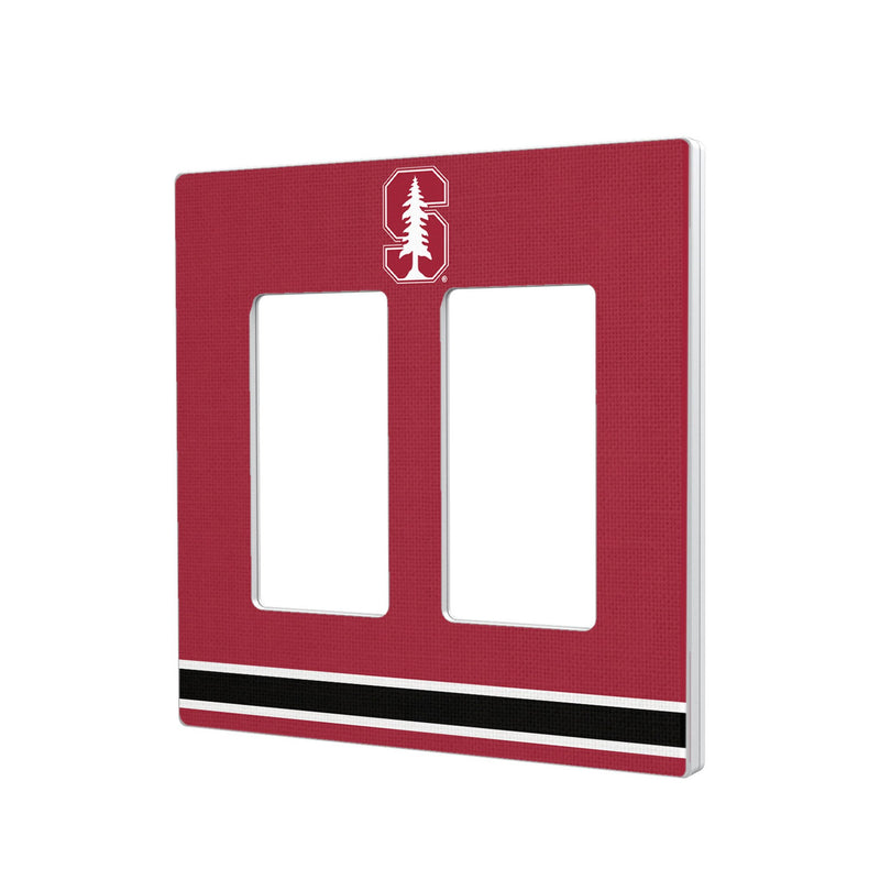Stanford University Cardinal Stripe Hidden-Screw Light Switch Plate
