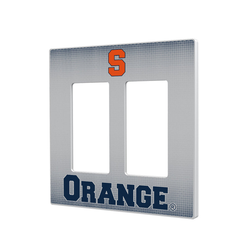 Syracuse Orange Linen Hidden-Screw Light Switch Plate