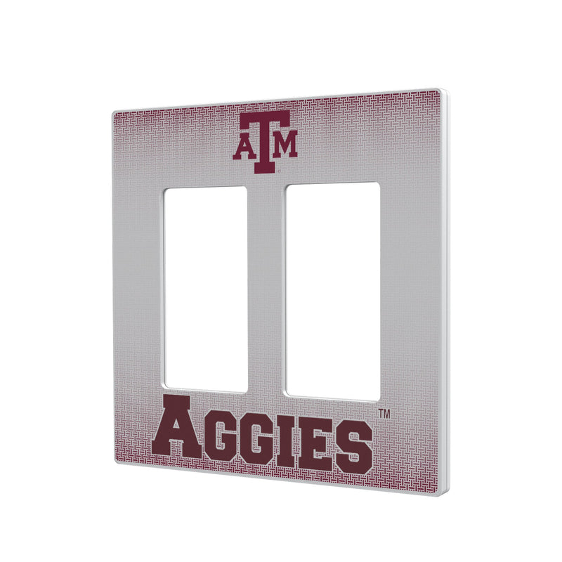 Texas A&M Aggies Linen Hidden-Screw Light Switch Plate