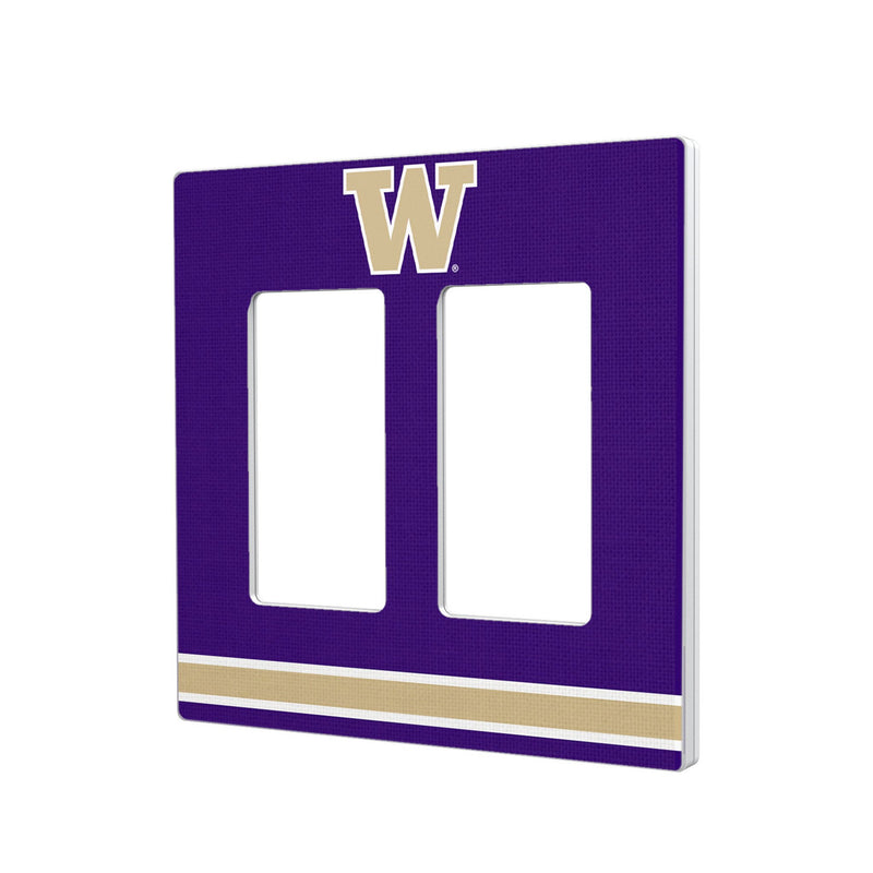 University of Washington Huskies Stripe Hidden-Screw Light Switch Plate