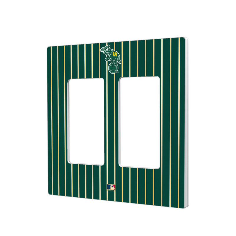 Oakland As  Home 1988 - Cooperstown Collection Pinstripe Hidden-Screw Light Switch Plate