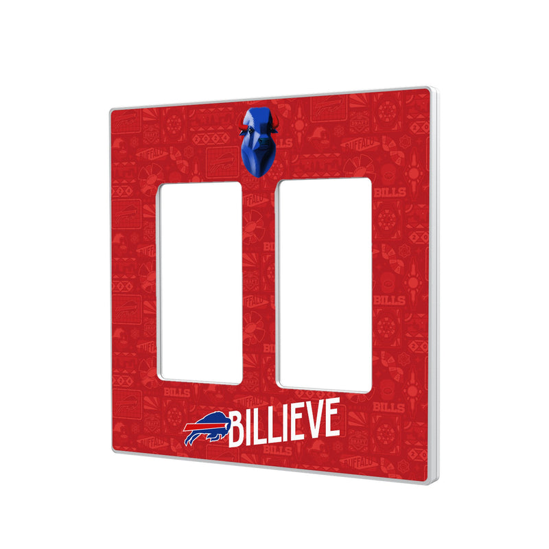 Buffalo Bills 2024 Illustrated Limited Edition Hidden-Screw Light Switch Plate