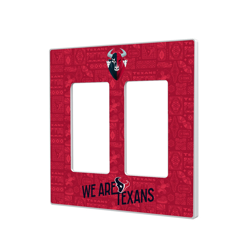 Houston Texans 2024 Illustrated Limited Edition Hidden-Screw Light Switch Plate