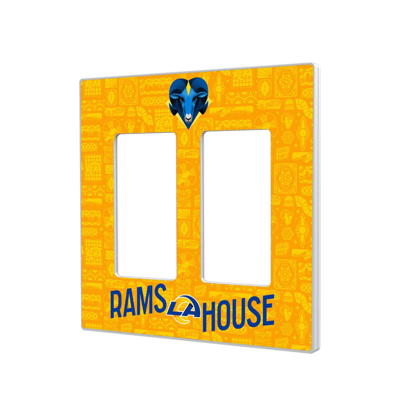 Los Angeles Rams 2024 Illustrated Limited Edition Hidden-Screw Light Switch Plate