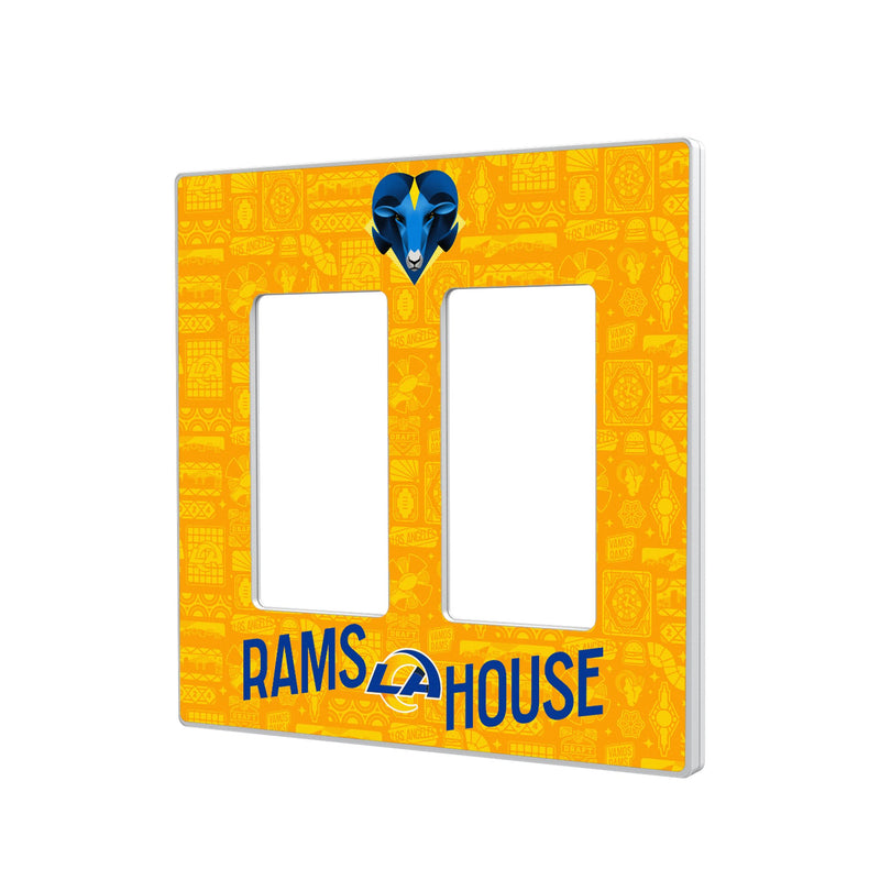 Los Angeles Rams 2024 Illustrated Limited Edition Hidden-Screw Light Switch Plate