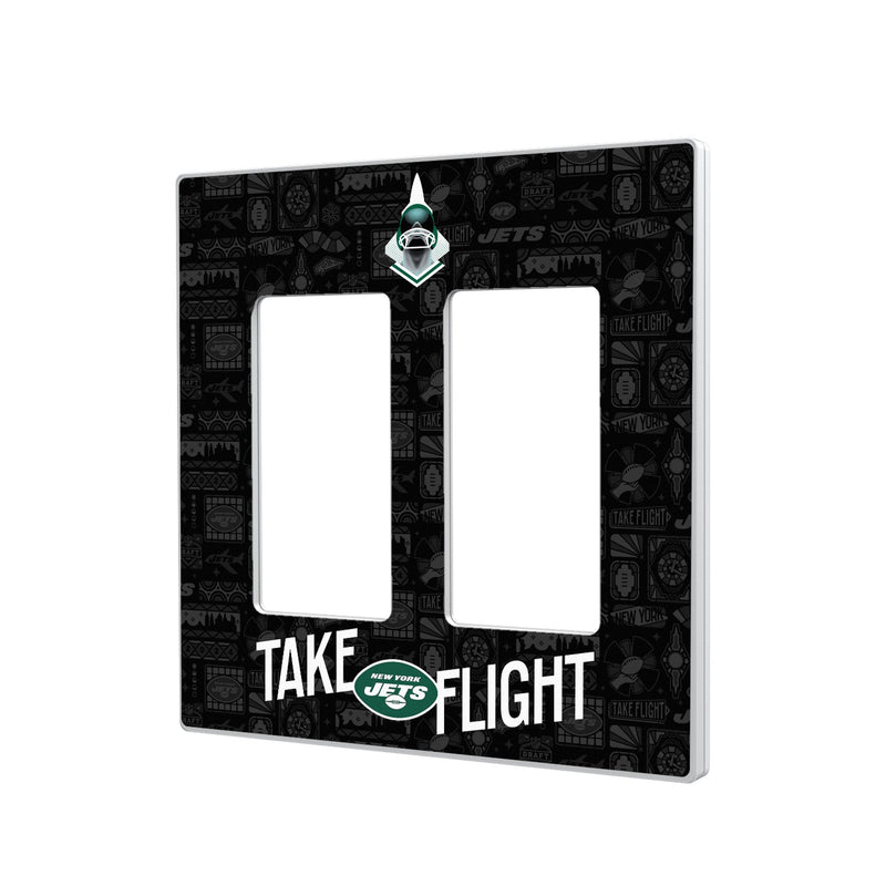 New York Jets 2024 Illustrated Limited Edition Hidden-Screw Light Switch Plate