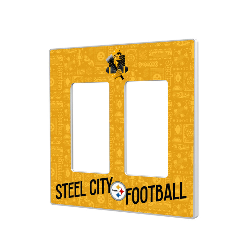 Pittsburgh Steelers 2024 Illustrated Limited Edition Hidden-Screw Light Switch Plate