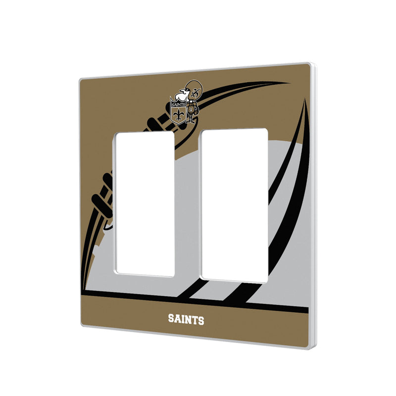 New Orleans Saints Historic Collection Passtime Hidden-Screw Light Switch Plate