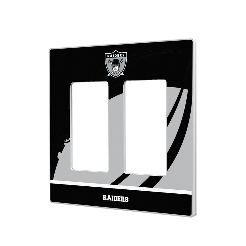 Oakland Raiders 1963 Historic Collection Passtime Hidden-Screw Light Switch Plate