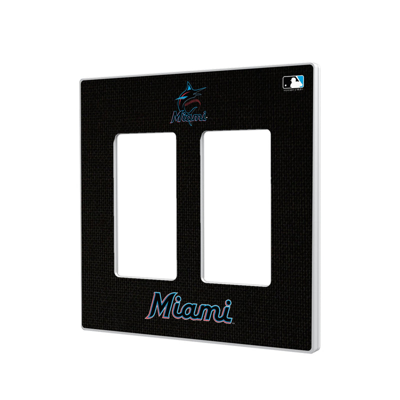 Miami Marlins Solid Hidden-Screw Light Switch Plate