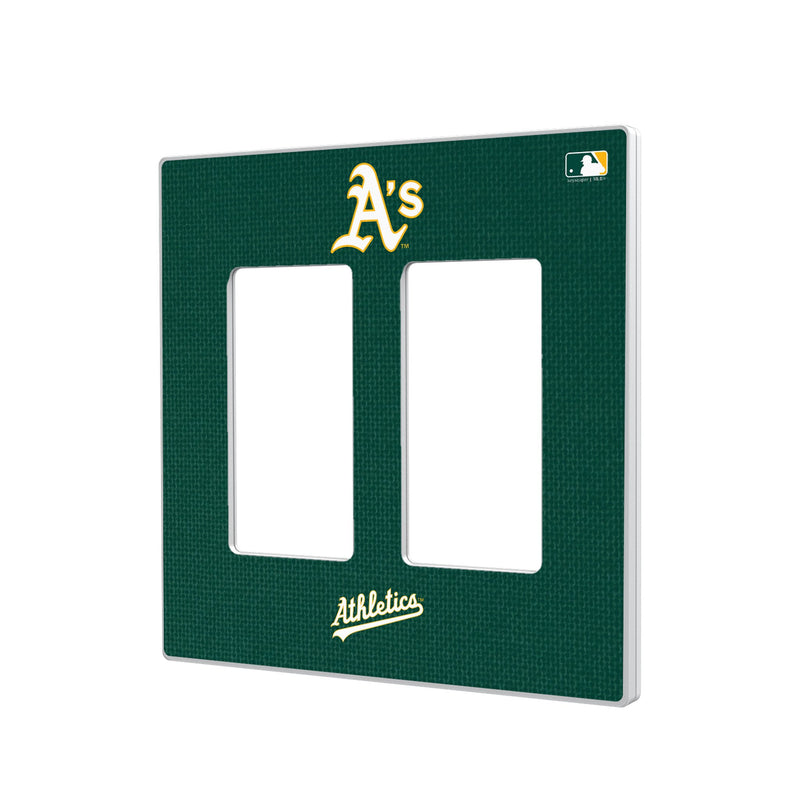 Oakland Athletics Solid Hidden-Screw Light Switch Plate