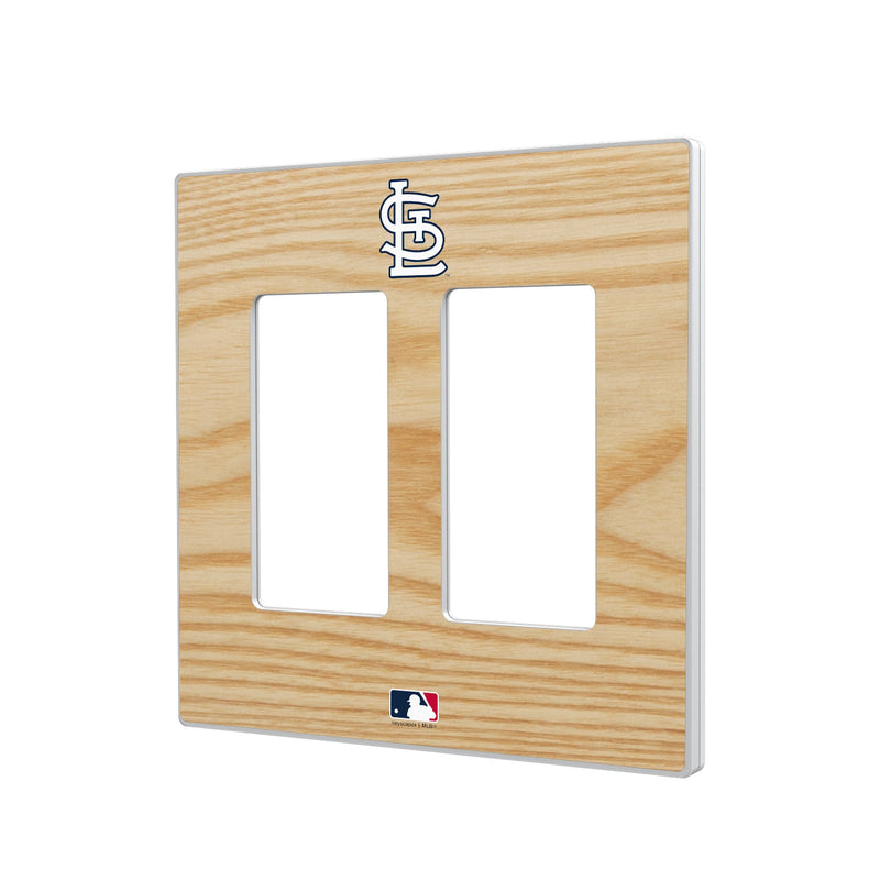 St Louis Cardinals Baseball Bat Hidden-Screw Light Switch Plate