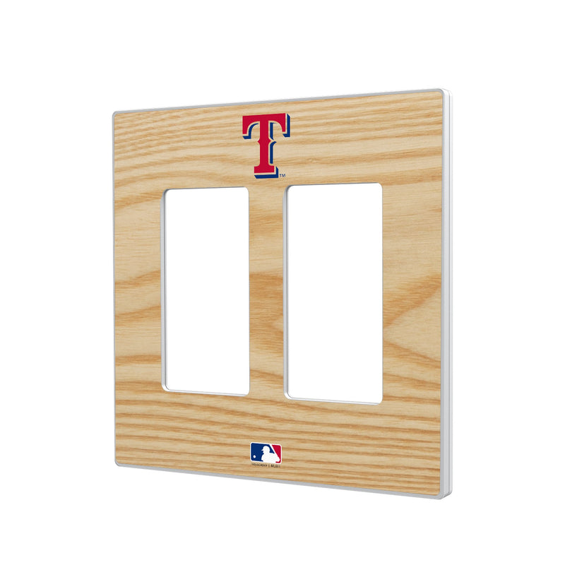 Texas Rangers Baseball Bat Hidden-Screw Light Switch Plate