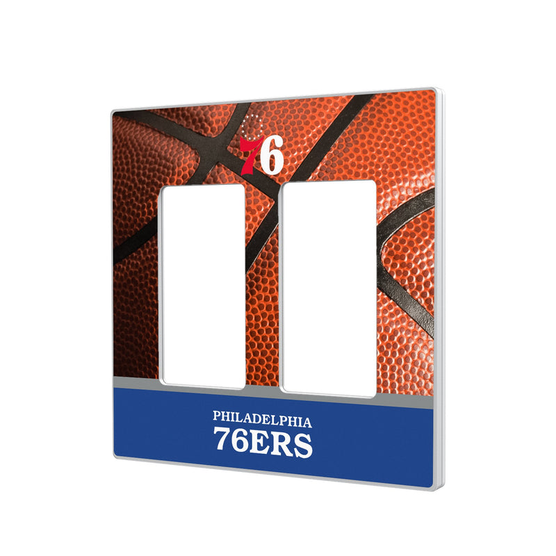 Philadelphia 76ers Basketball Hidden-Screw Light Switch Plate