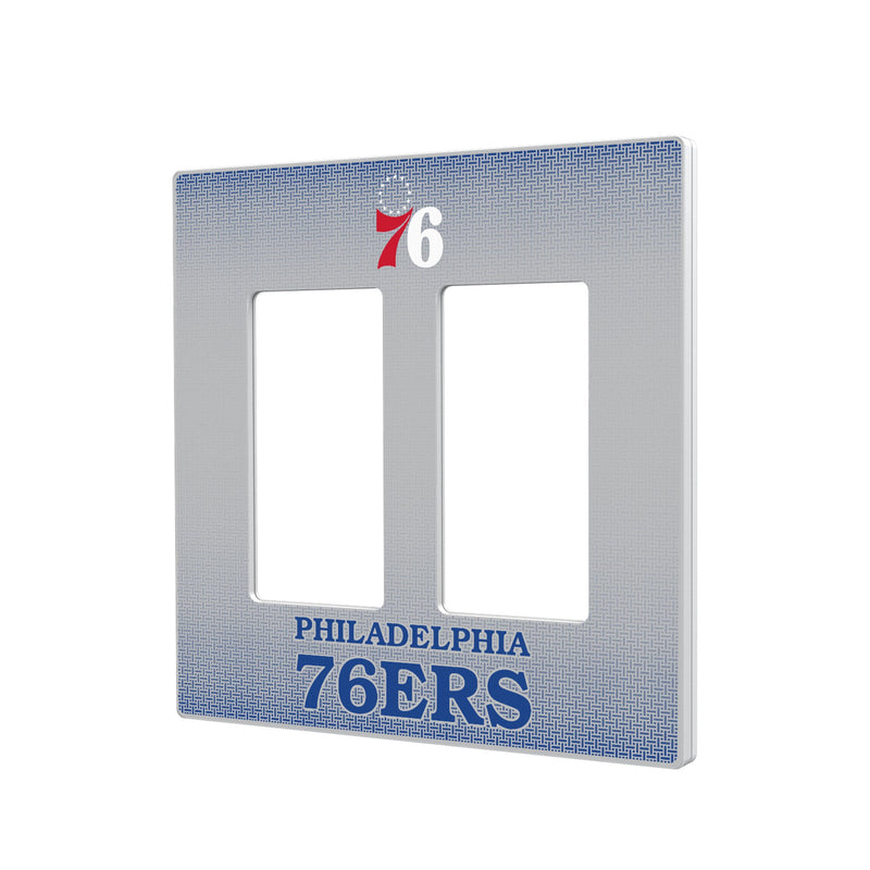 Philadelphia 76ers Linen Hidden-Screw Light Switch Plate