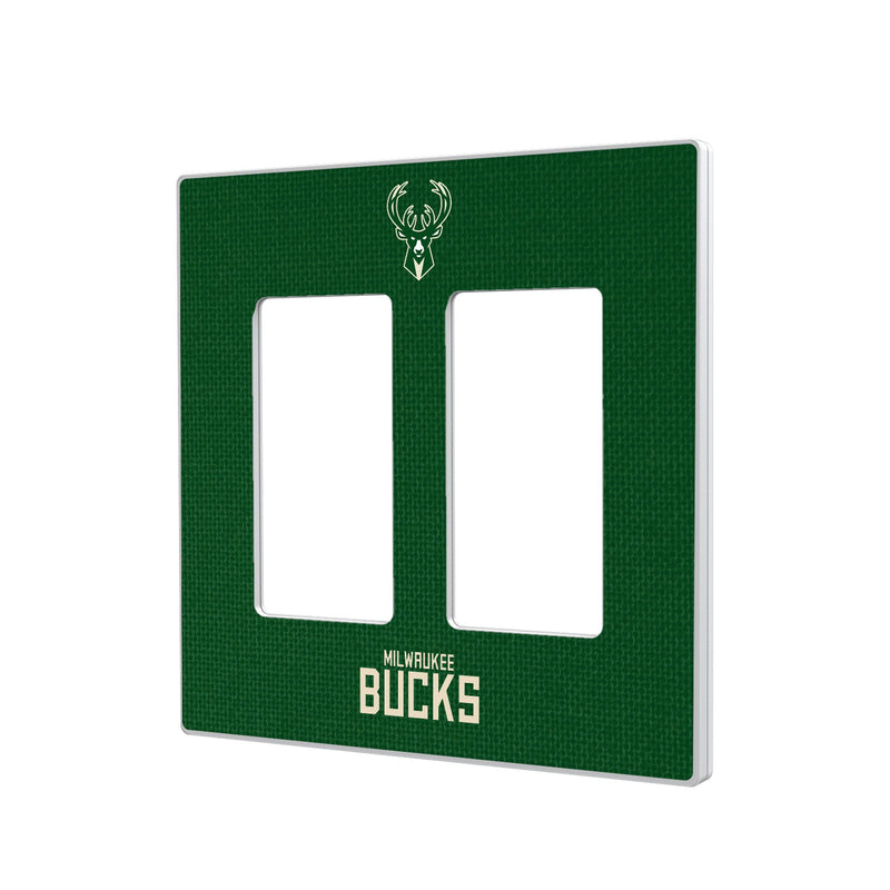 Milwaukee Bucks Solid Hidden-Screw Light Switch Plate