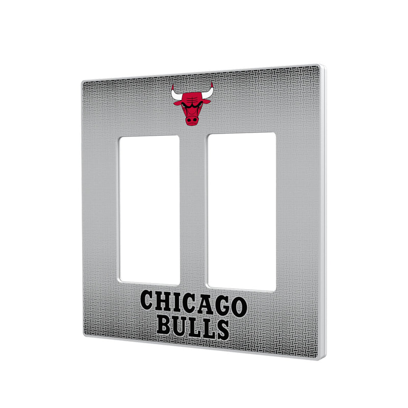 Chicago Bulls Linen Hidden-Screw Light Switch Plate